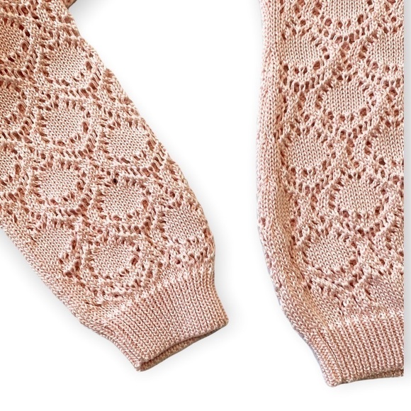 NWT Rachel Comey Bassi‎ Top - pink lace knit , Size S - Picture 9 of 13